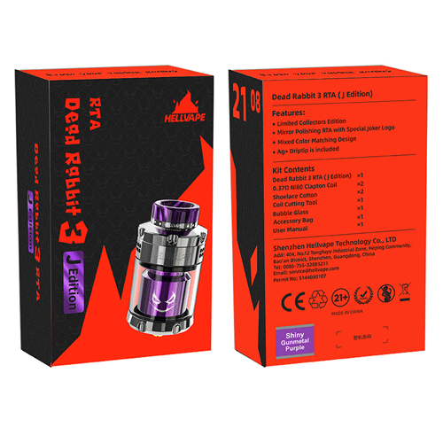 Hellvape Dead Rabbit 3 RTA Joker Edition (25mm, 5.5ml) - Image 6